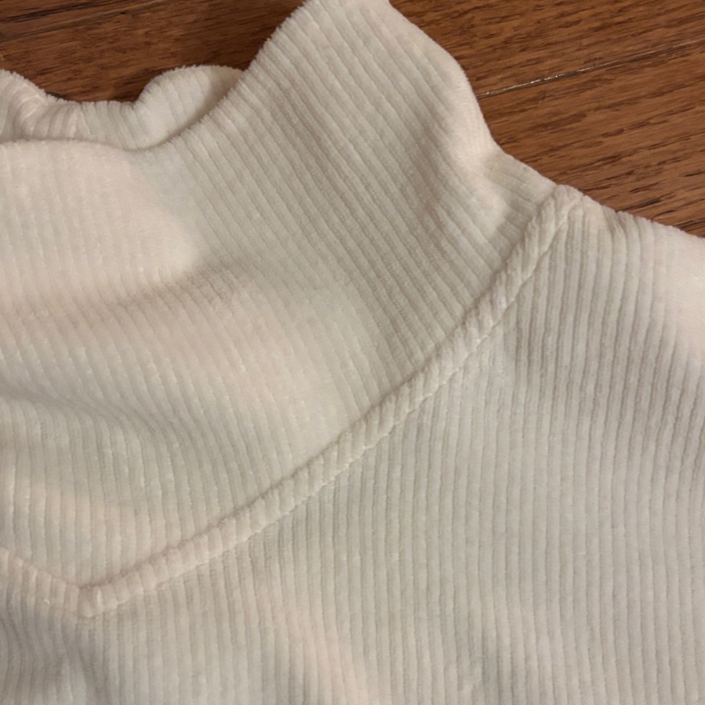 Madewell Cream Corduroy Turtleneck Top - Picture 4 of 4
